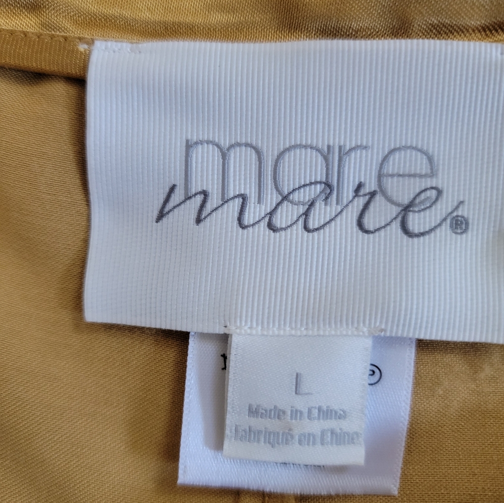 Anthropologie Mare Mare Gold Silky Lace Trim Shorts - Picture 5 of 6